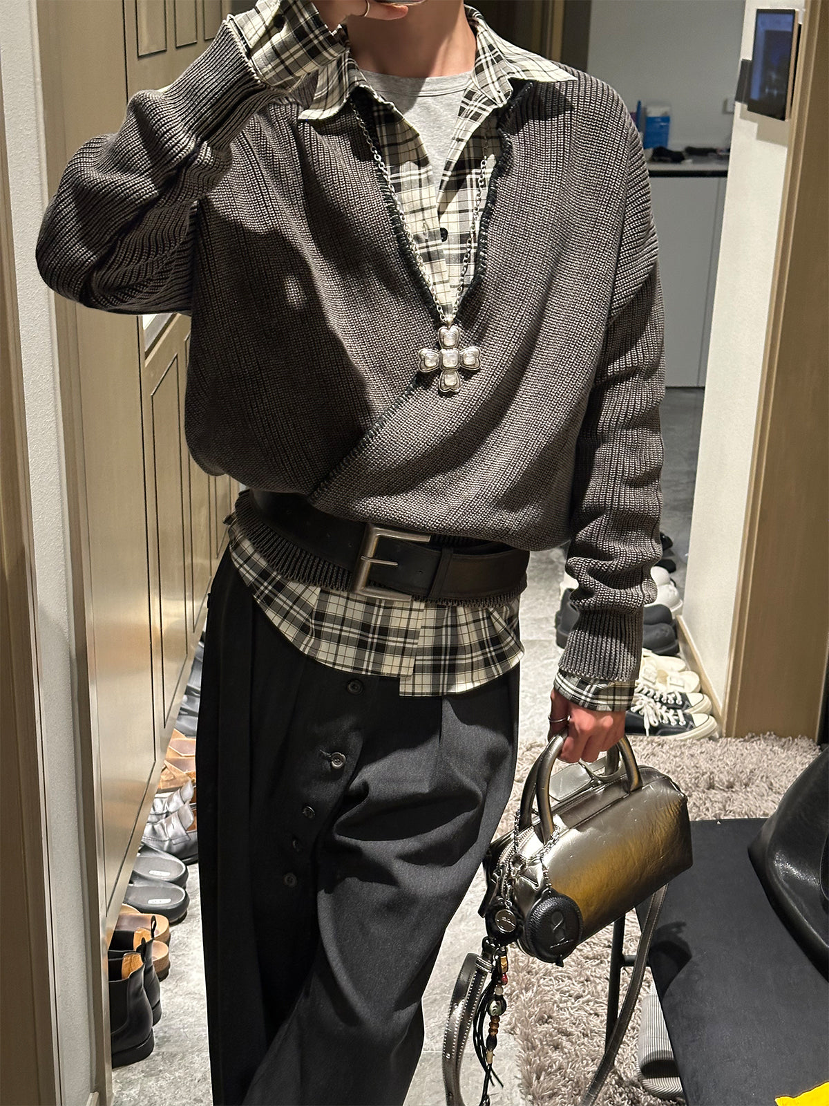 Graphite Vintage Cardigan