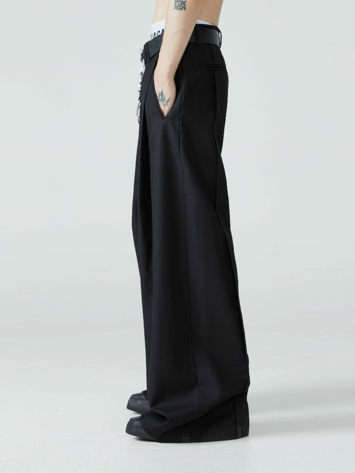 Loose-leaf Wide-Leg Pants