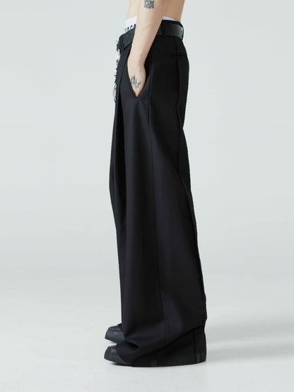 Loose-leaf Wide-Leg Pants