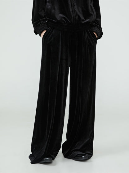 Velvet Wide-leg Pants